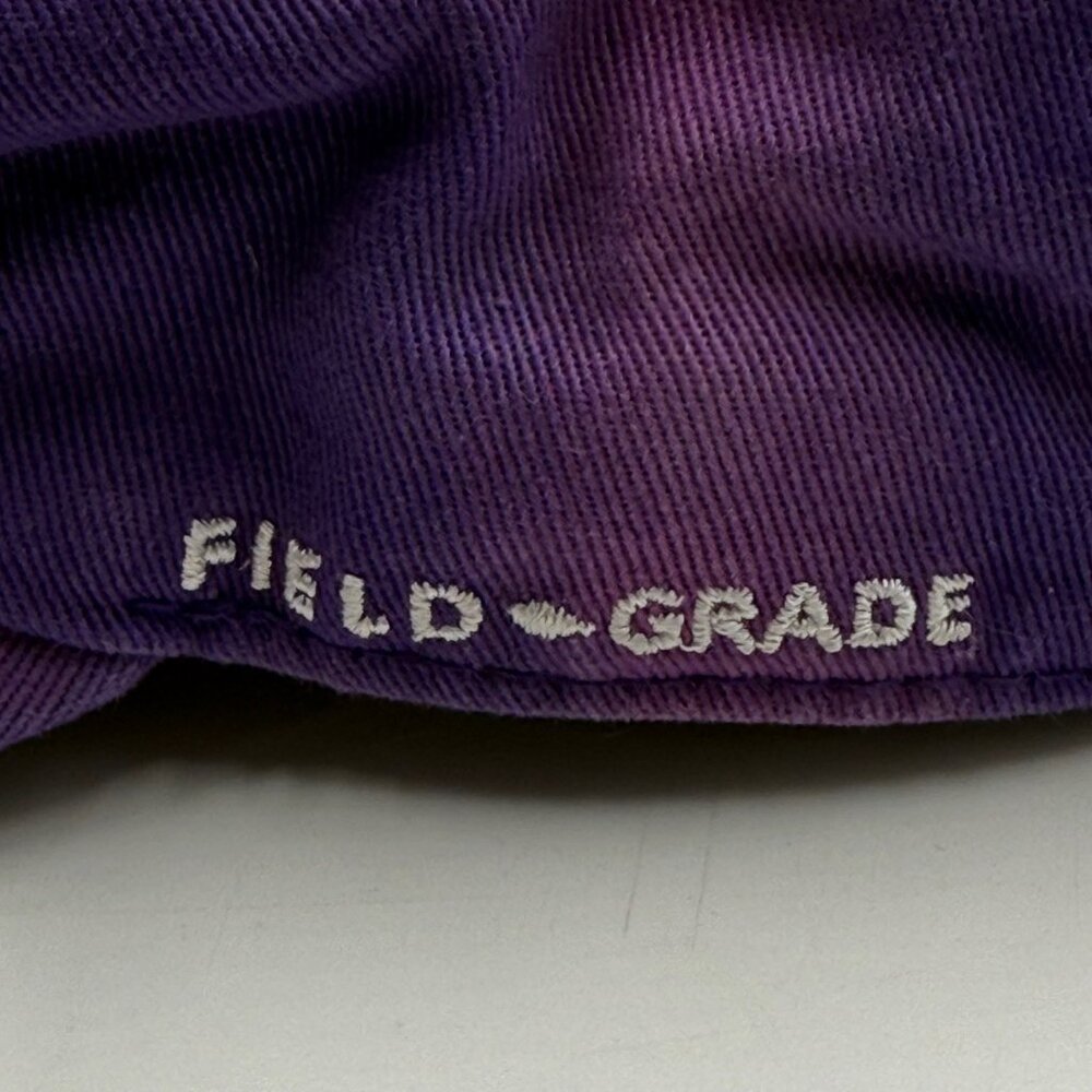 Field Grade Ruthless Hat Cap Strap Back Distressed Patch Purple One Size Adjust - Picture 7 of 11